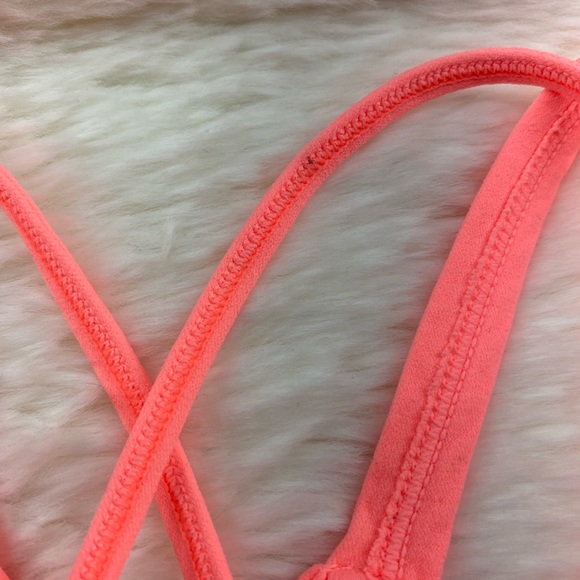 NWOT Free People Movement Happiness Runs Bra, Sports Bra Size M/L, Neon Orange - Picture 12 of 14